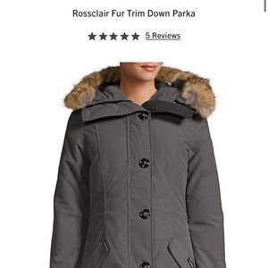 Canada Goose Rossclair Parka Fur Trim